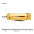 thumbnail image 3 of 14k Yellow Gold Solid Polished 6mm Half Round Band Size 12.5 Ring Ring for Women and Men, 3 of 3