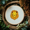 thumbnail image 4 of 1set 4 Sheets Tiger Leopard Lion Wolf Water Soluble Hand Sewing Stabilizers for Fabric 11.6x8.2 Inch Embroidery Stitch Practice Embroidery Patterns Transfers for Embroidery Beginners, 4 of 7