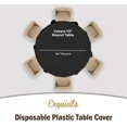 thumbnail image 4 of Exquisite 12-pack Premium Plastic Tablecloth 84in. Round Table Cover - Black, 4 of 5