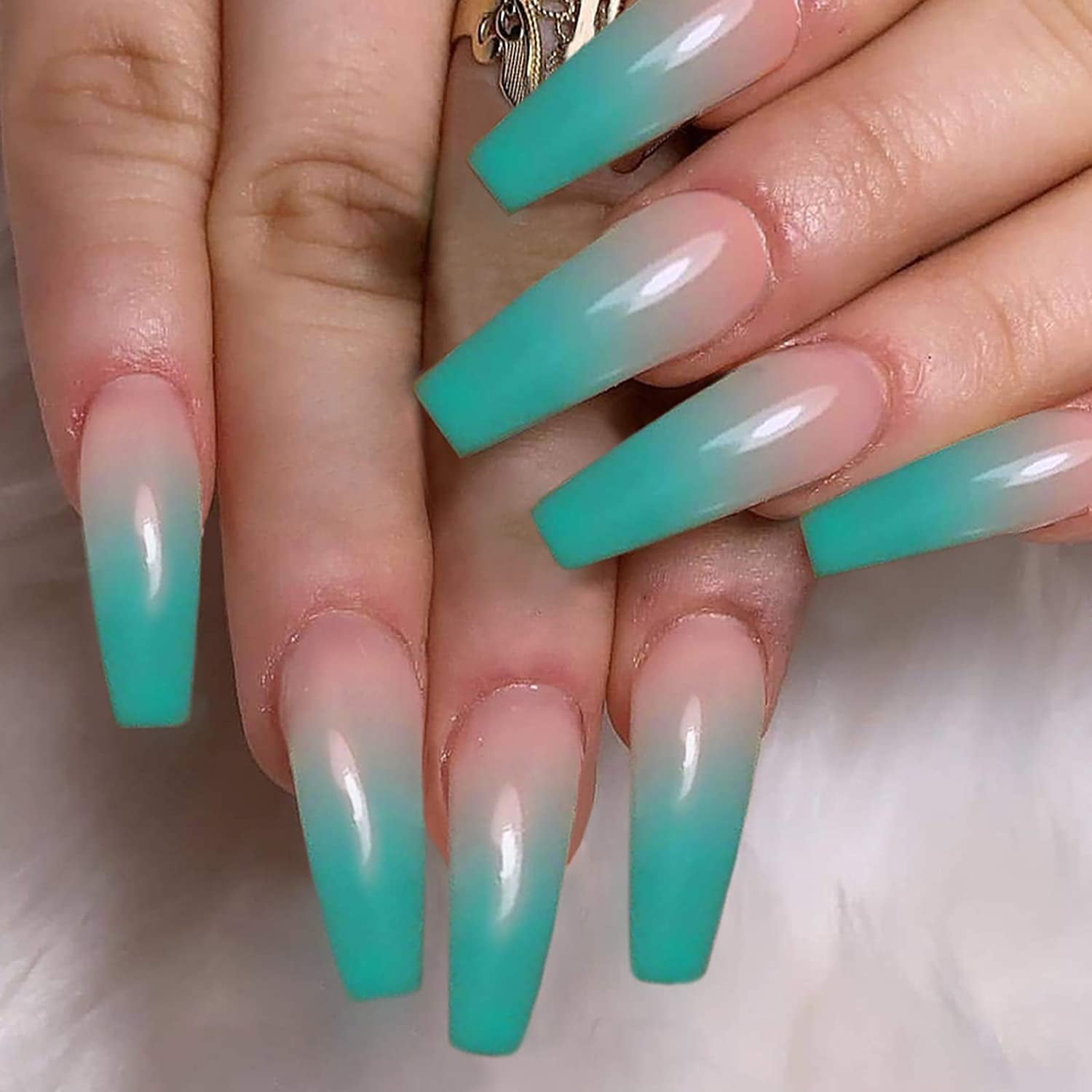 Baby Ombre Extra Long Press on Nails