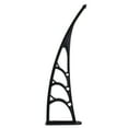 thumbnail image 5 of Topcobe 39.37" x 31.5" Polycarbonate Spliced Window Door Awning, Outdoor Front Door Patio Rain Cover, Black Bracket, 5 of 12