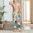 thumbnail image 6 of Lsque Playing Video Games Print Men's Pajama Pants, Lounge Pant - Comfortable Home Wear,Elastic Waistband, Stylish Design-X-Large, 6 of 9