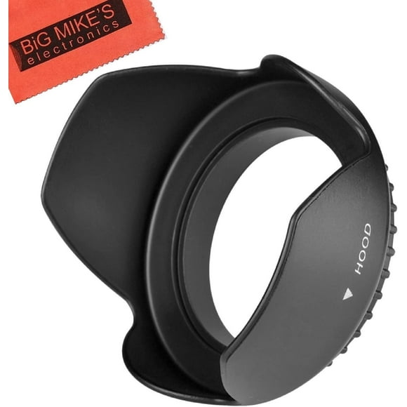 62mm Tulip Flower Lens Hood for Panasonic DMC-FZ1000 4K Point and Shoot Camera