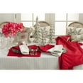 thumbnail image 3 of Saro Lifestyle Gloria Collection Stitched Design Tablecloth Ivory 70" Square, 3 of 5