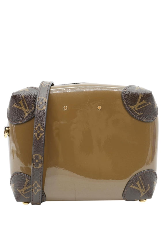 Pre-Owned Louis Vuitton Venice Monogram Vernis Leather Shoulder Bag Bronze