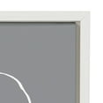 thumbnail image 4 of Sylvie 871 Modern Circles Gray & 869 Going in Circle 18 in x 24 in Framed Painting Canvas Art Prints, by Kate and Laurel Set of 2, 4 of 9