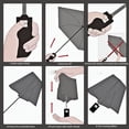 thumbnail image 4 of EIMELI Car Windshield Sun Shade Umbrella 360° Rotation Foldable Front Windscreen Sun Shade Protector 57x31 Inch Universal Windshield Sunshade Umbrella Block Cover for Cars Trucks SUVs, 4 of 7