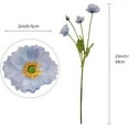 thumbnail image 3 of 6 Pcs Artificial Poppy Flowers Silk Poppies Flowers with Stems Flowers for Home Vase Bouquet Table Centerpiece Floral Arrangement Wedding Party Decorations, 3 of 7