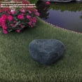 thumbnail image 3 of Gardenised Fake Garden Rock Cover Decorative Natural Texture Faux Stone  for Outdoor Landscaping Ideal for Hiding Irrigation Valve Water Pump Pipe Electrical Boxes & Cable in Yard or Lawn, Island Rock, 3 of 8