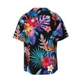 thumbnail image 2 of Sigee Tropical Palm Leaves Print Men's Shirts Casual Button Down Short Sleeve Summer Beach Shirt Hawaiian Vacation Shirts Tee Shirt-X-Large, 2 of 7