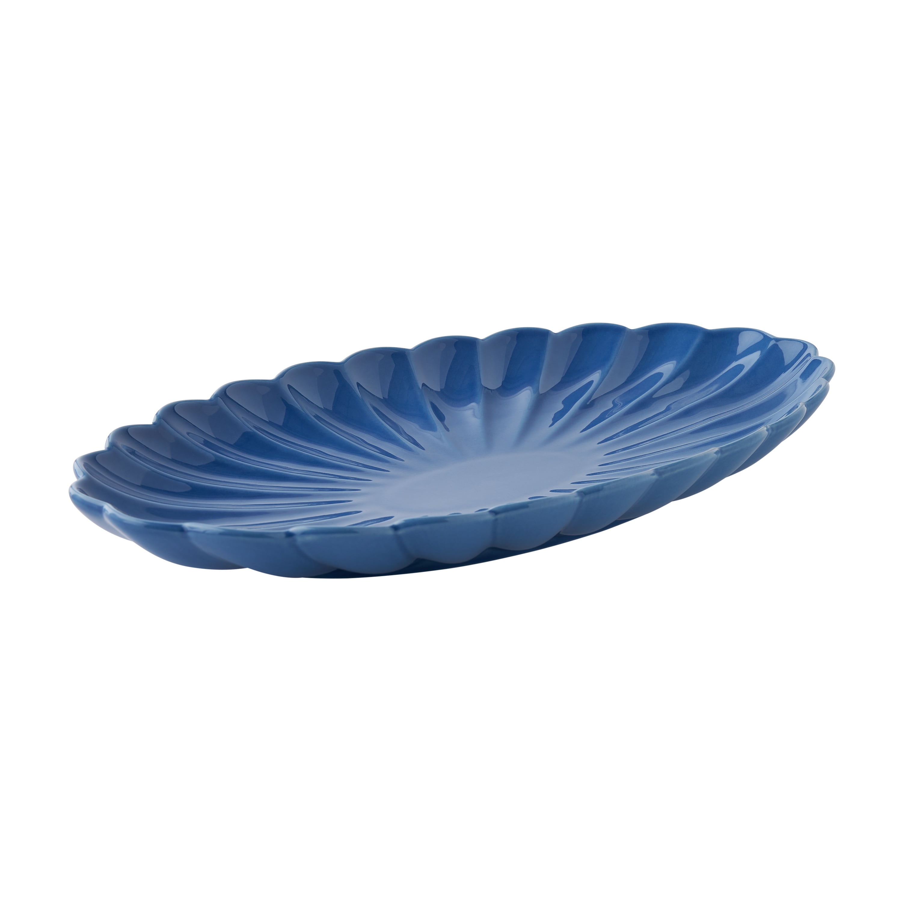 The Pioneer Woman Colette Stoneware 14-inch Serving Tray, Blue