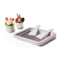thumbnail image 1 of JoyMech Máquina para hacer rollos de helado, máquina para hacer helados, sartén para puntos dulces, plato frío instantáneo, ideal para hacer helados enrollados, granizados suaves, sorbete de yogur con, 1 of 5