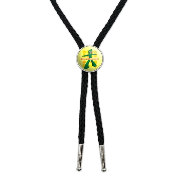 Yoga Gumby That's a Stretch Western Southwest Cowboy Necktie Bow Bolo Tie