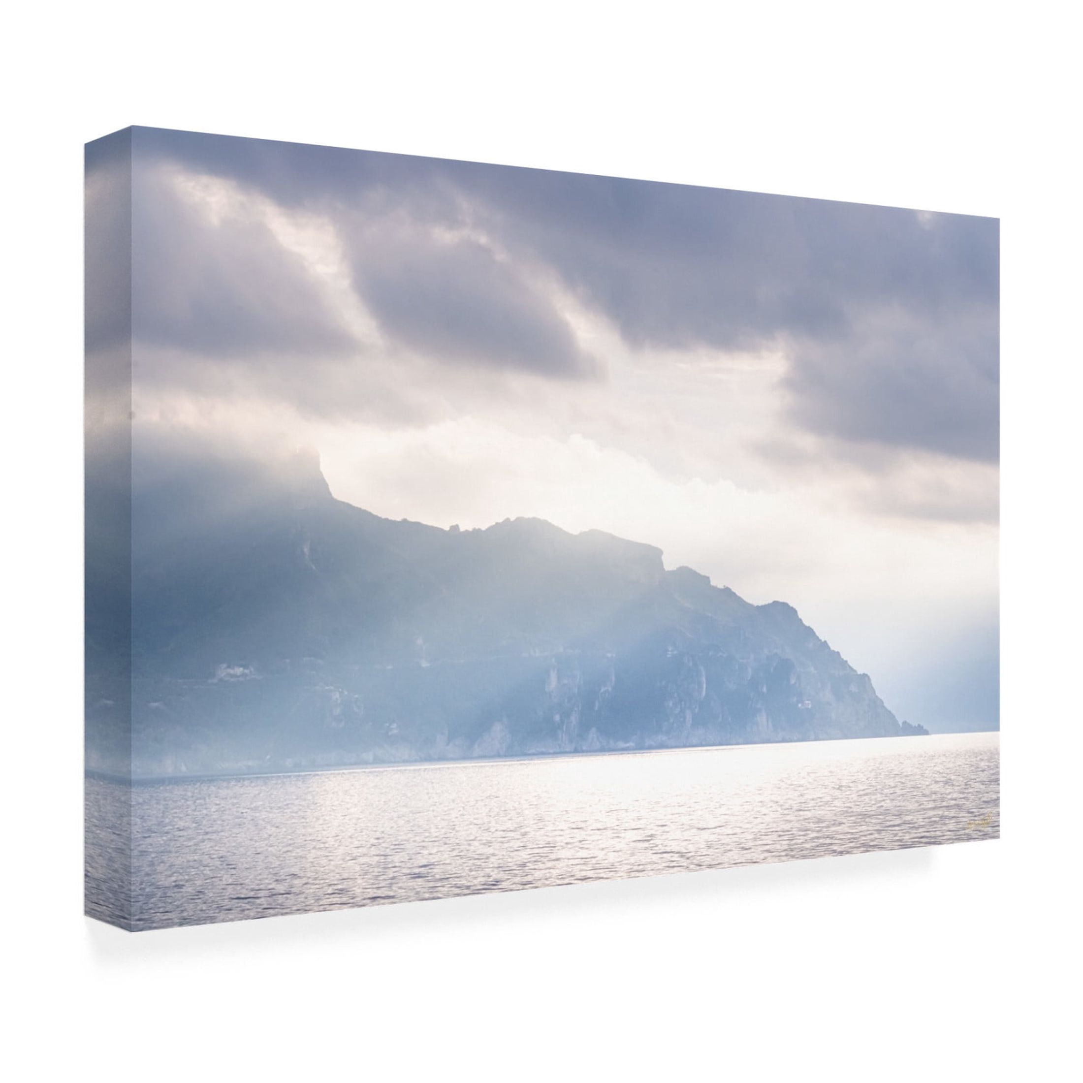 Canvas Wall Art - Life BeautifuLEE 'Sun Breaking Through Island' Wall Art for Living Room, Bedroom, or Office Décor by Trademark Fine Art - 32 x 22 Inches