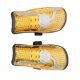 thumbnail image 3 of 2 espinilleras de fútbol ajustables de plástico galvanizado para deportes de la parte inferior de la pierna para adultos y niños, talla M, color amarillo, 3 of 12