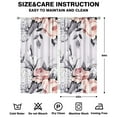 thumbnail image 2 of Floral Curtain Panels 42x84 Inch Rod Pocket Blackout Drapes 2 Panels for Bedroom and Simple Décor, 2 of 2