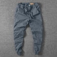 thumbnail image 6 of Blmnix Baggy Trousers for Men Joggers Comfy Pants Low Rise Cargo Pants Jeans Taper Cropped Gray Mens Pants Casual,XXL, 6 of 6
