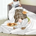 thumbnail image 6 of Vsdgher Sunflower Gnomes 4 Ultra-Soft Micro flannel Blanket Throw Blankets for Couch Sofa, Bed (4 sizes)-80"x60", 6 of 7