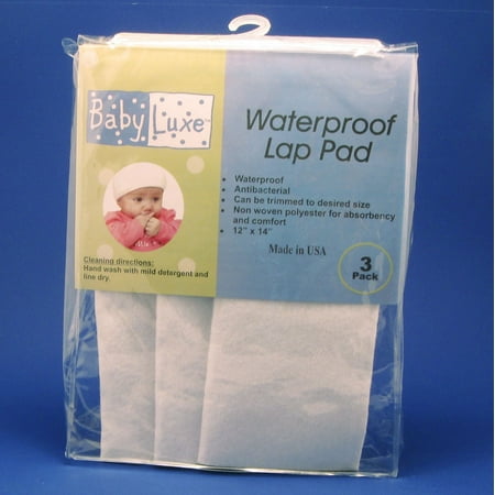 Babyluxe Waterproof Lap Pads, 3pk - 12" x 15"