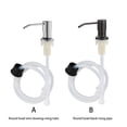thumbnail image 2 of Inteprter Dispensador de a mano de acero inoxidable, desmontable, a prueba de fugas, giratorio de 360 ​​grados, tubo de silicona inodoro, Suministros de limpieza para el hogar Plata Inteprter HA069452-01, 2 of 6