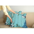 thumbnail image 2 of Ambesonne Vintage Throw Pillow Cover 2 Pack, Nautical Ocean Scenery, 24", Turquoise Navy Blue, 2 of 5