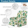 thumbnail image 5 of Xixirimido Cactus and Floral Pattern Recliner Chair Covers 4-Pieces Stretch Lazy Boy Recliner Covers with Pocket Reclining Slipcovers Soft Sofa Slipcover Furniture Protector for Pets Kids, 5 of 8