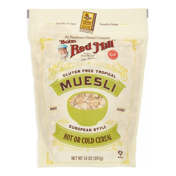Bob's Red Mill, Tropical Muesli, Gluten Free, 14 Oz