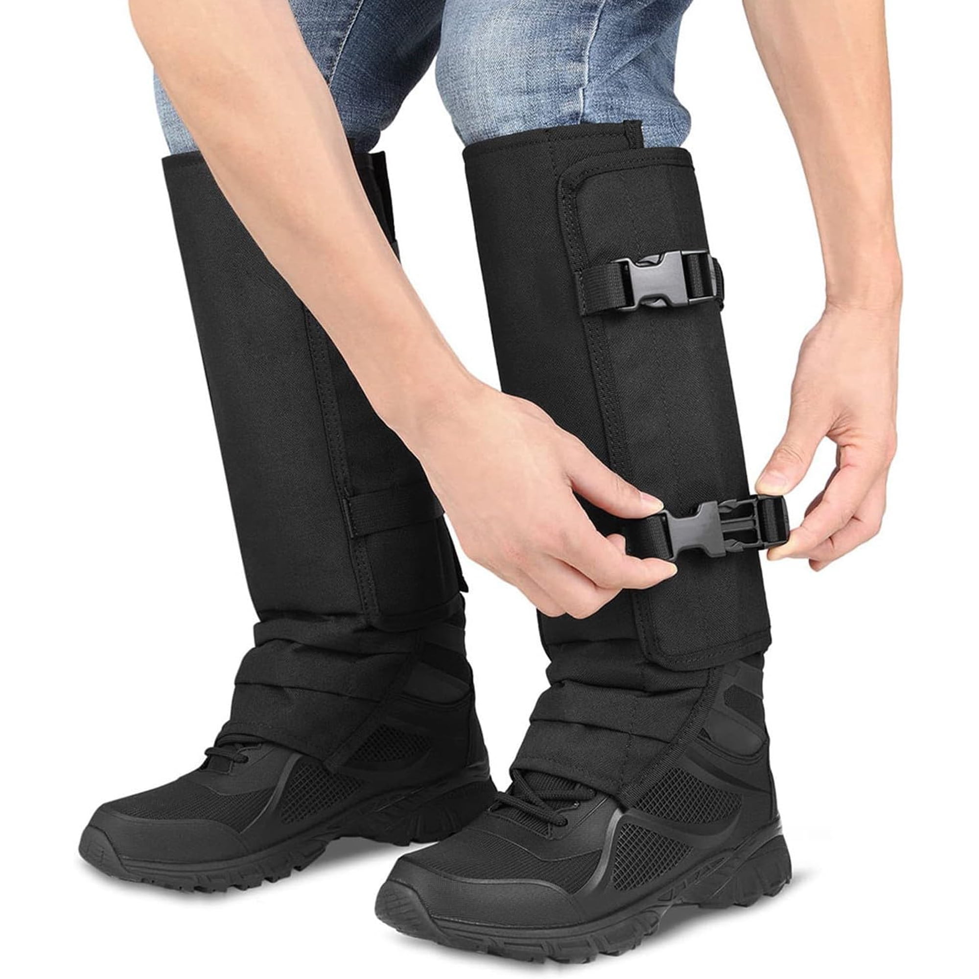 Snake Gaiters Leg Guards 1000D Oxford Snake Bite Leg Guards Adjustable Waterproof Protection for Hunting Hiking Farming