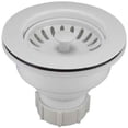 thumbnail image 2 of 9037524,SINK BASKET STRAINER ASSEMBLY,PLASTIC "COLOR LINE" Finish =White, 2 of 6