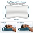 thumbnail image 3 of Almohada cervical Polovo de espuma viscoelástica con efecto refrescante y diseño ortopédico, 3 of 7