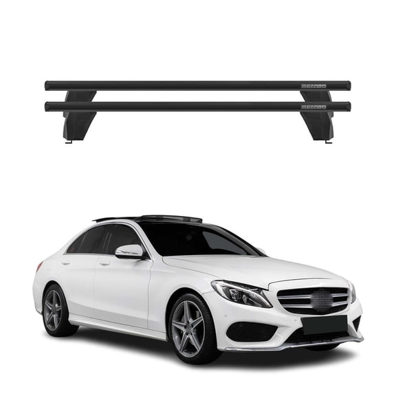 Fix Point Roof Racks for Mercedes C Class W205 Sedan 2015-2021 Alu Black
