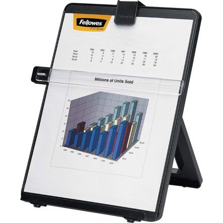 Fellowes, FEL21106, Non-Magnetic Desktop Copyholder, 1, Black