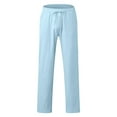 thumbnail image 4 of Vedolay Sweatpants with Pockets Men 2023 Outdoor Plus Size Breathable Trousers Pants Light Blue,XL, 4 of 4