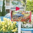 thumbnail image 6 of Spring Blue Truck On The Farm Mailbox Covers Magnetic Standard Size 25.5" X 21",Colorful Spring Summer Floral Mailbox Wraps Post Letter Box Cover for Holiday Garden Yard Decor, 6 of 6