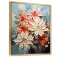 thumbnail image 2 of Designart "Poinsettia Flower Abstract euphony" Floral & Botanical Floater Framed Canvas Print, 2 of 7
