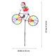 thumbnail image 2 of 2pcs Navidad jardín molino de viento muñeco de nieve Santa rueda viento Spinner patrón aleatorio, 2 of 6