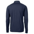 thumbnail image 3 of Men's Cutter & Buck  Navy Louisville Bats Adapt Eco Knit Stretch Recycled Big & Tall Quarter-Zip Pullover Top, 3 of 3