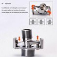 thumbnail image 3 of 2x Adjusting The Angle Of Intake Pipe Copper Shower Head Angled Curved Foot Eccentric Screw Corner-C, 3 of 5