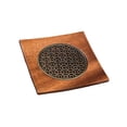 thumbnail image 4 of Tnarru Walnut Wood Teapot Mat Teapot Coaster Tea Accessory Decor Tea Serving Tray Tea Pot Holder for Office Household Indoor Kitchen , Circular, 4 of 8
