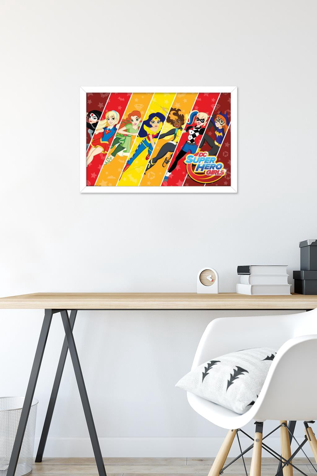DC Comics TV - DC Superhero Girls - League Wall Poster, 14.725" x 22.375", Framed