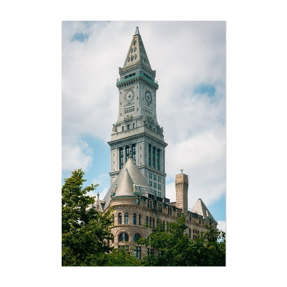The Custom House Tower 02 - Boston Massachusetts Photography Unframed Wall Art Print 5 x 7 inches