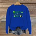 thumbnail image 2 of Fadeal Sweat à Capuche Décontracté Imprimé Lettres Col Rond Printemps pour Femmes Bleu TG, 2 of 4