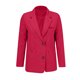 thumbnail image 4 of Blazer de mujer de color liso con bolsillos y botones, manga larga, cuello vuelto, chaqueta de traje para mujer, parte superior de poliéster, 4 of 4