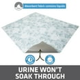 thumbnail image 5 of Drymate Original Cat Litter Mat, Contains Mess from Box for Cleaner Floors, Urine-Proof, Soft on Kitty Paws -Absorbent/Waterproof- Machine Washable, Durable (29”x36”)(Light Blue Floral), 5 of 5