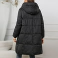thumbnail image 4 of Women Winter Hooded Long Puffer Jacket Warm Lightweight Down Coat Water Resistant Packable Winter Outerwear, 4 of 4