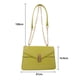 thumbnail image 2 of Elegante bolso de mano tipo sobre para cena de cuero artificial, bolso plegable adecuado para fiestas, bodas, verde, 2 of 5