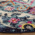 thumbnail image 3 of SAFAVIEH Monaco Keiran Oriental Area Rug, Blue/Fuchsia, 8' x 8' Round, 3 of 8
