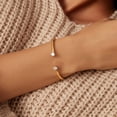 thumbnail image 2 of Bracelet Bangle for Women, Cubic Zirconia Cuff Bracelet 14K Plated Gold Bracelet jewelry Gift For Girls, 2 of 6