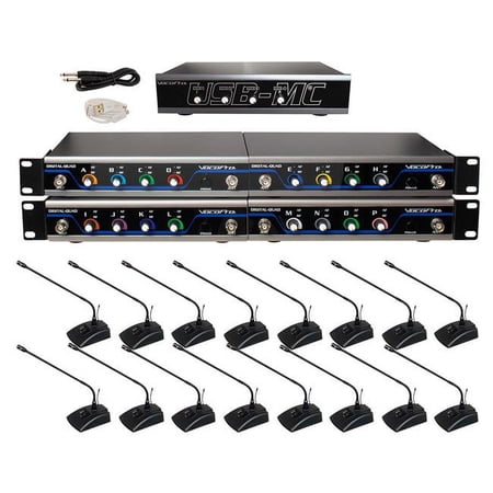 UPC: 0692868826160 | Vocopro USBCONFERENCE16 16 Channel USB Interface Wireless Microphone