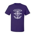 thumbnail image 2 of Wild Bobby, My Savior Is Tougher Than Nails Revelation 1:18, Inspirational Christian, Men Graphic Tee, Purple, 3X-Large, 2 of 5